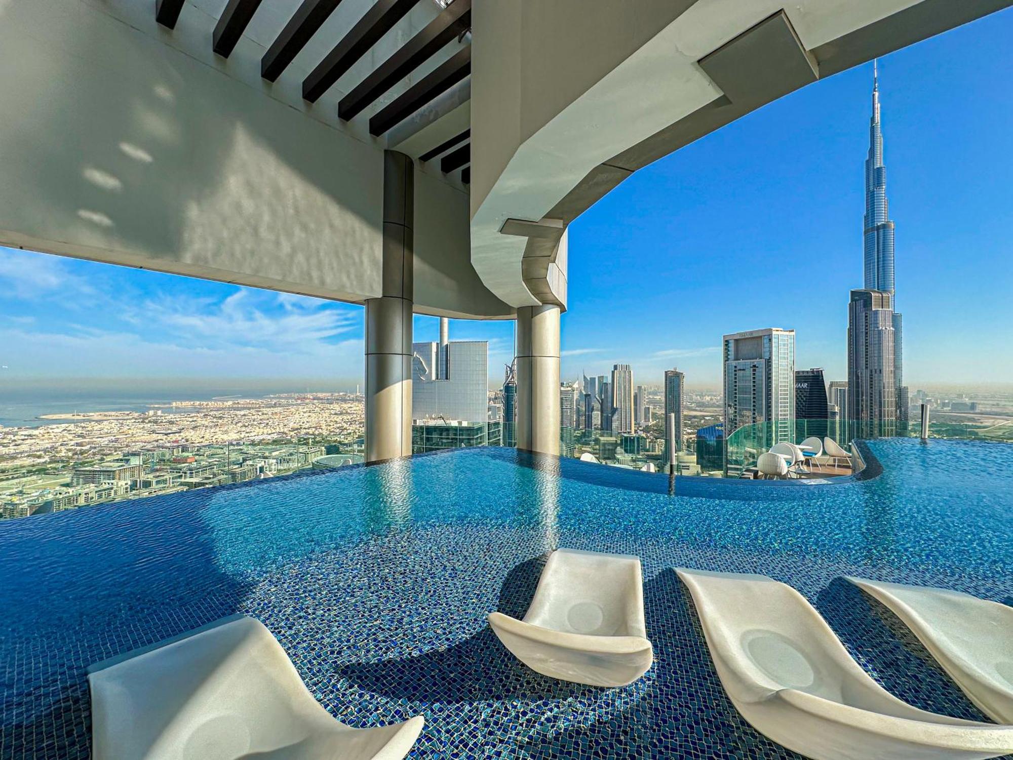 Apartment Amazing 64th Floor Infinity Pool With Burj Khalifa Views 2br In Paramount Midtown *